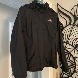 Black North Face Rain Jacket (Medium)